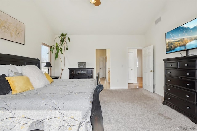 16665 Kenuil St, Brighton, CO 80603 - carpeted bedroom featuring baseboards and lofted ceiling