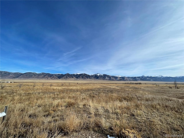 property view of mountains with a rural view