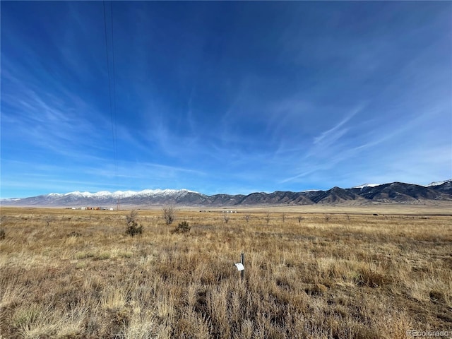 mountain view with a rural view