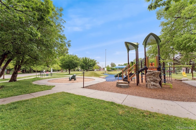 1691 Roslyn St, Denver, CO 80220 - community jungle gym featuring a yard