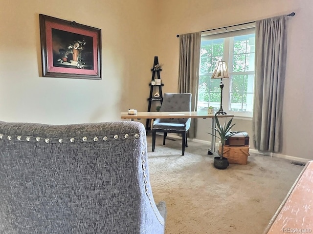 13313 Elizabeth St, Thornton, CO 80241 - living area featuring carpet flooring and a desk
