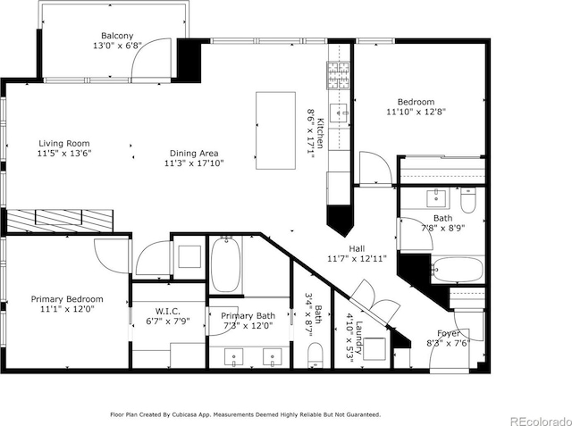 1750 Wewatta St Unit 1720, Denver, CO 80202 - floor plan / room layout