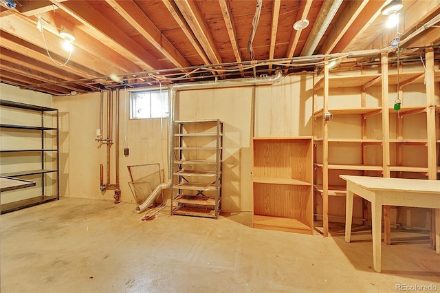 view of basement
