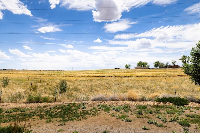 view of landscape featuring a rural view