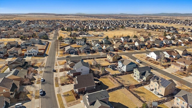 drone / aerial view with a residential view