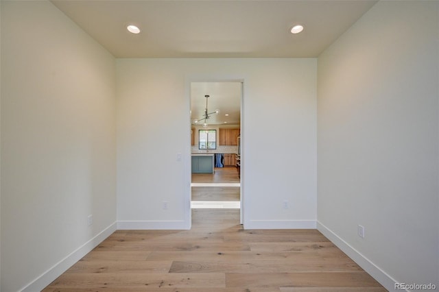717 Marquette Ave, Buena Vista, CO 81211 - spare room featuring recessed lighting and light wood-style flooring