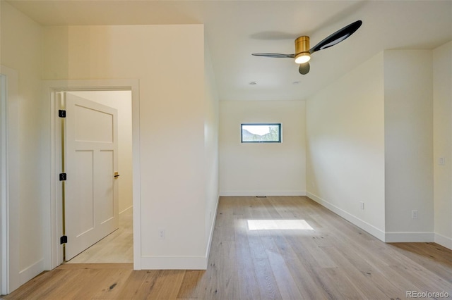 717 Marquette Ave, Buena Vista, CO 81211 - spare room with light wood-style floors and a ceiling fan