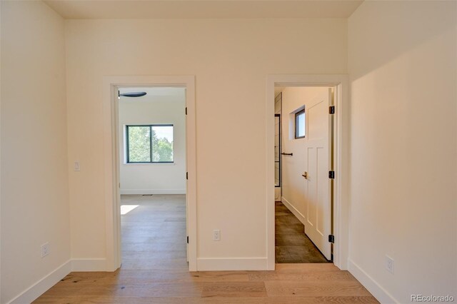 717 Marquette Ave, Buena Vista, CO 81211 - corridor with light wood-style floors and baseboards