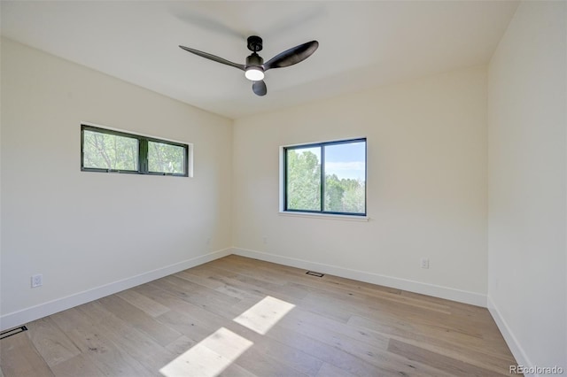 717 Marquette Ave, Buena Vista, CO 81211 - spare room with plenty of natural light, ceiling fan, and light wood-type flooring