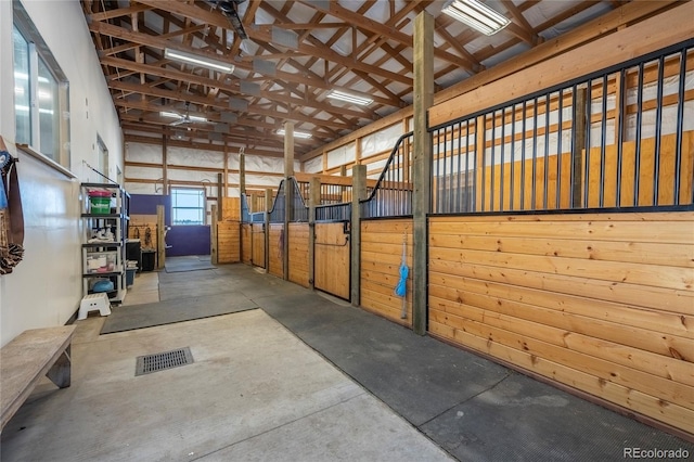 view of horse barn