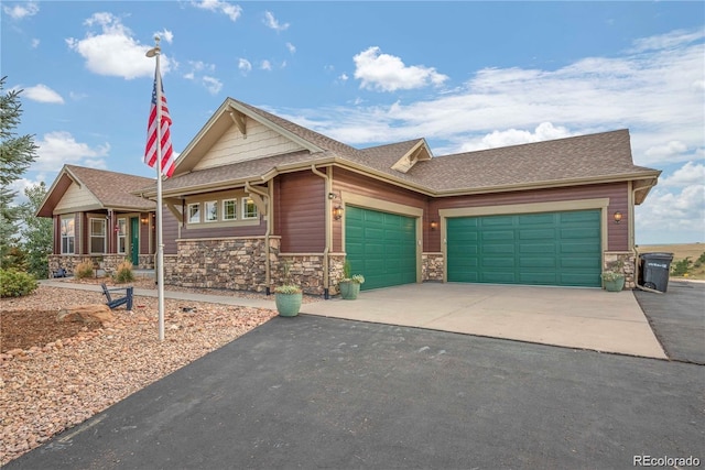 view of front of home featuring a garage