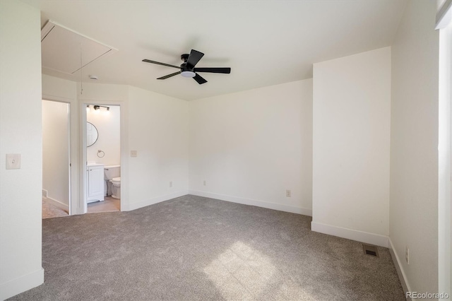 2933 W 81st Ave Unit F, Westminster, CO 80031 - carpeted empty room with attic access and a ceiling fan