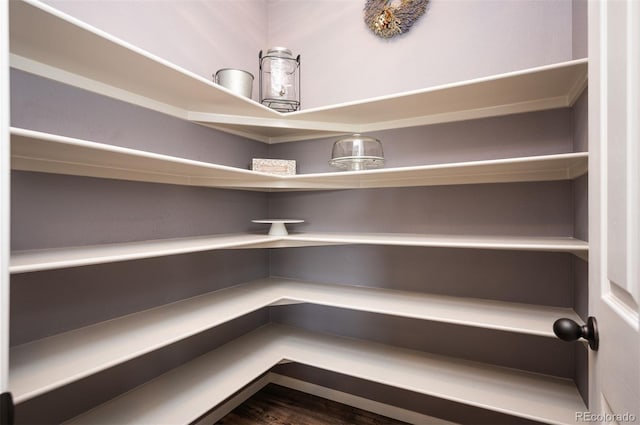 view of storage area