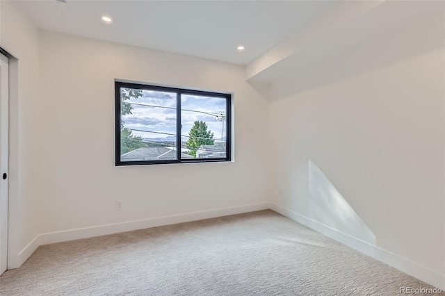 view of carpeted empty room