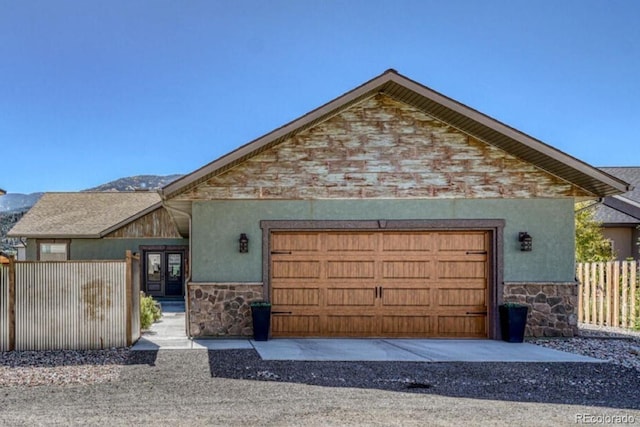 view of front of house featuring a garage