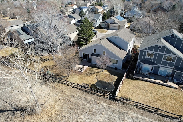 bird's eye view featuring a residential view