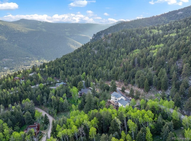 1194 Snyder Mountain Rd, Evergreen, CO 80439 - bird's eye view of a mountain backdrop