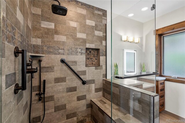 1194 Snyder Mountain Rd, Evergreen, CO 80439 - full bath with a tile shower