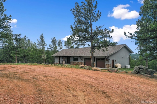 2754 County Rd 421, Florissant, CO 80816 - view of front of property with stone siding and stucco siding