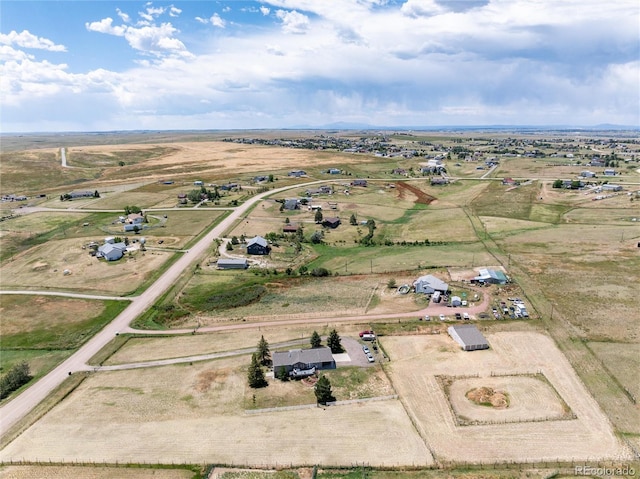 8804 Lariat Loop, Elizabeth, CO 80107 - aerial view of property and surrounding area with rural landscape