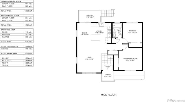 11718 Keough Dr, Northglenn, CO 80233 - view of floor plan / room layout