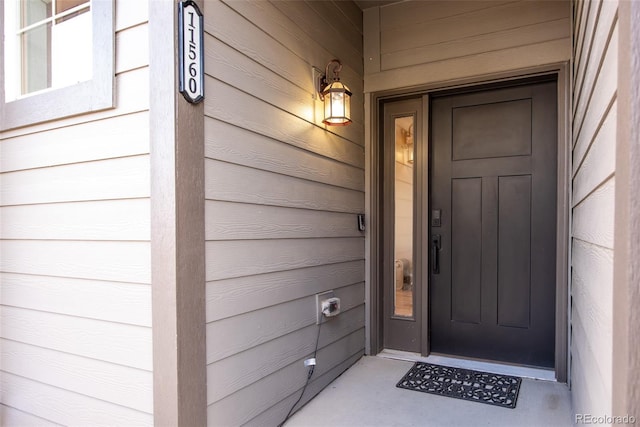 view of entrance to property