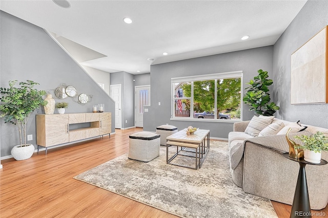 1903 W 66th Ave, Denver, CO 80221 - living room with wood finished floors and recessed lighting