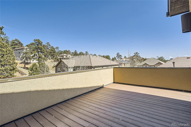 28424 Tepees Way, Evergreen, CO 80439 - deck with a residential view
