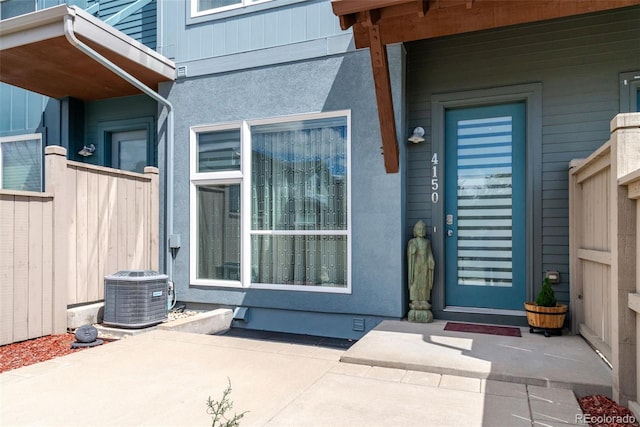 4150 Longview Ln, Boulder, CO 80301 - entrance to property with central AC unit and a patio