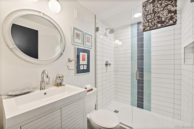 4150 Longview Ln, Boulder, CO 80301 - full bath with a shower stall, vanity, and toilet
