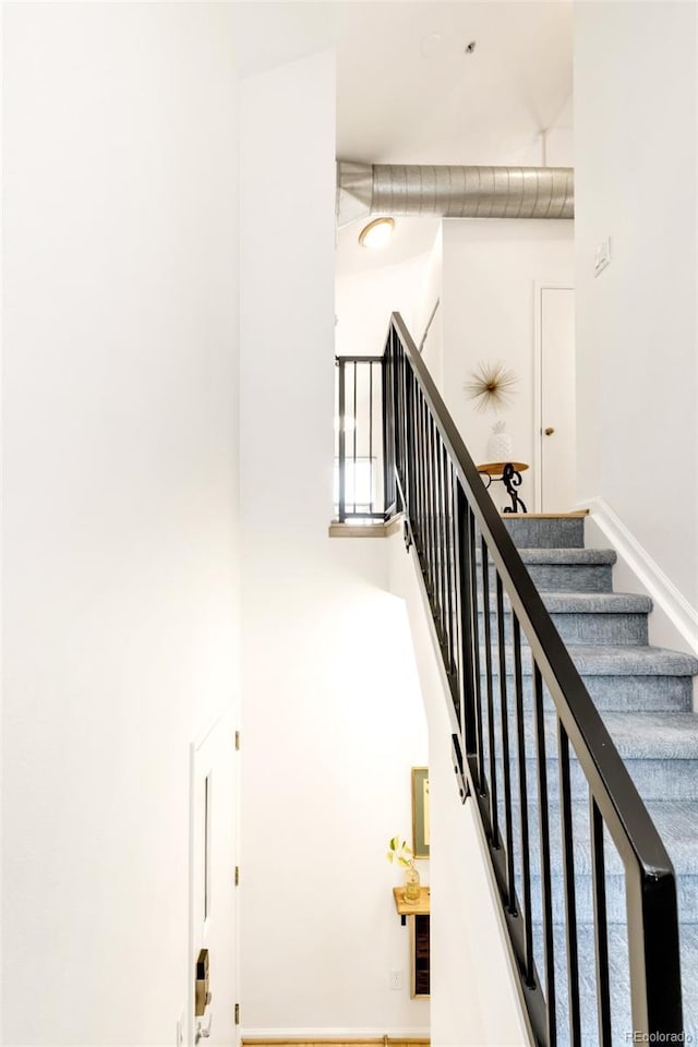 3069 Tejon St Unit B, Denver, CO 80211 - staircase with a towering ceiling