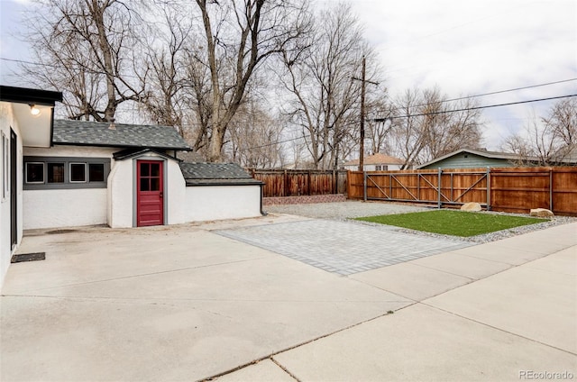 view of patio / terrace featuring a fenced backyard