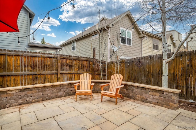 view of patio / terrace featuring a fenced backyard