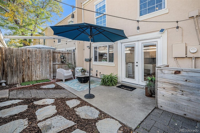 view of patio / terrace with french doors