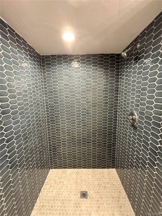 9451 E Evans Pl, Denver, CO 80231 - full bath with tiled shower and recessed lighting