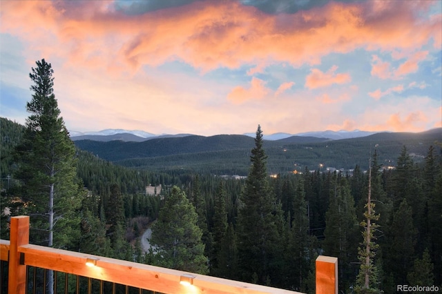 57 Overlook Ct, Idaho Springs, CO 80452 - mountain view featuring a forest