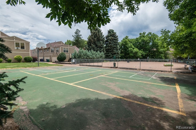 3300 W Florida Ave Unit 37, Denver, CO 80219 - view of tennis court with community basketball court