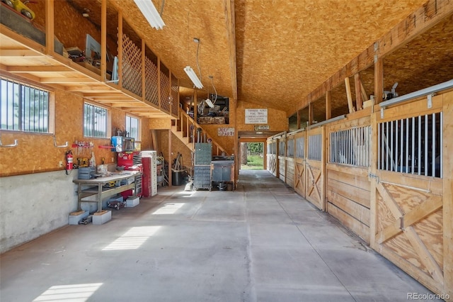 view of horse barn