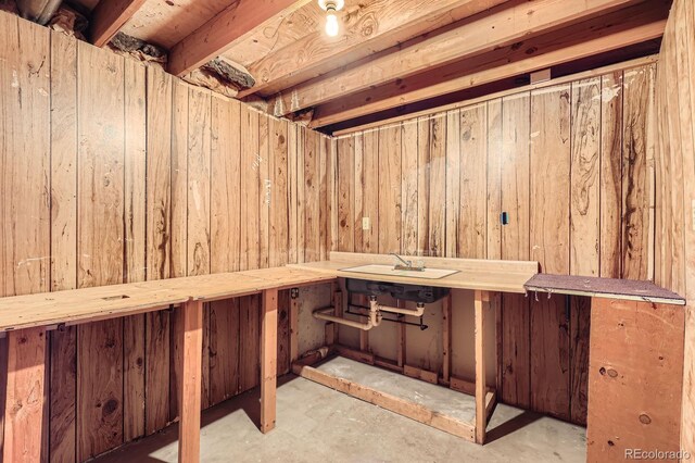 7542 Otis St, Arvada, CO 80003 - sauna with concrete flooring