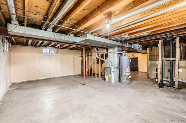 7542 Otis St, Arvada, CO 80003 - basement with gas water heater