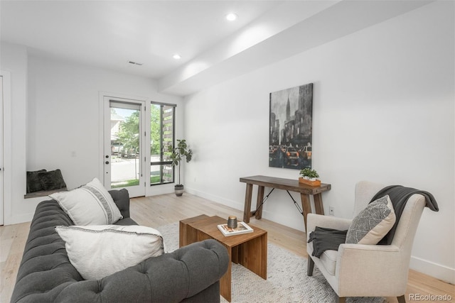521 21st St, Golden, CO 80401 - living area with light wood-style flooring and recessed lighting