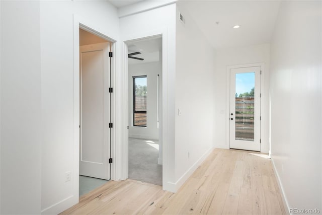 521 21st St, Golden, CO 80401 - corridor featuring light wood finished floors and baseboards