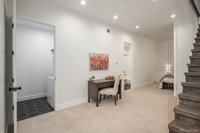 521 21st St, Golden, CO 80401 - carpeted office featuring recessed lighting and baseboards