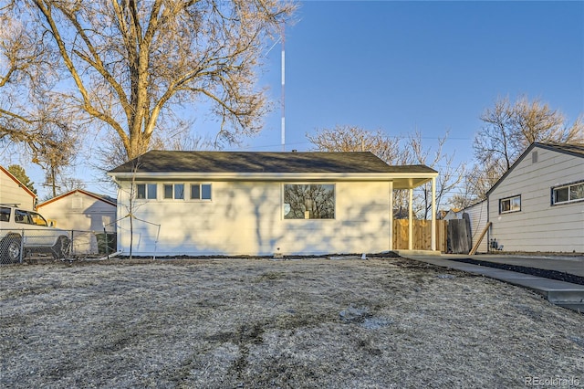 view of rear view of house