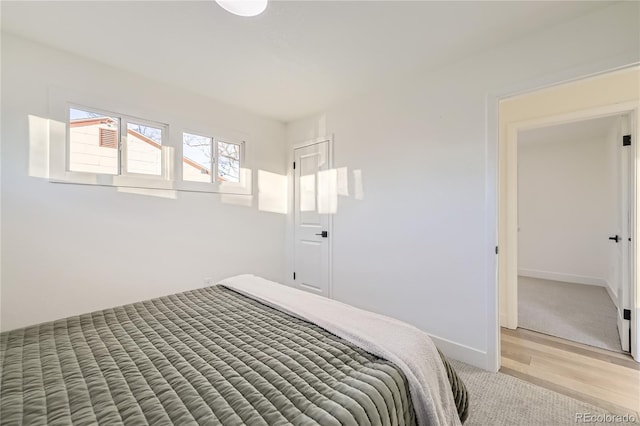 bedroom with carpet floors