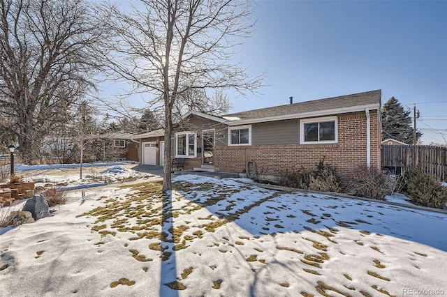 view of front of house featuring a garage