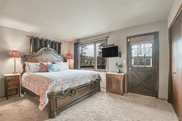 bedroom featuring carpet floors