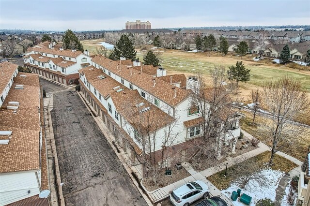 drone / aerial view featuring a residential view