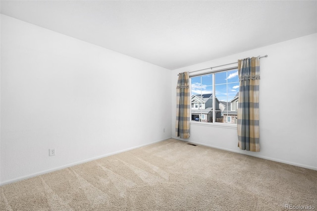 view of carpeted empty room