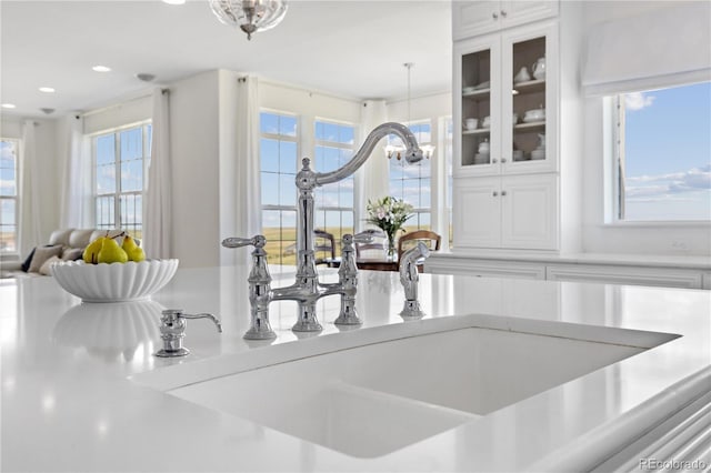 2490 Sagebrush St, Parker, CO 80138 - detailed view of a sink and recessed lighting